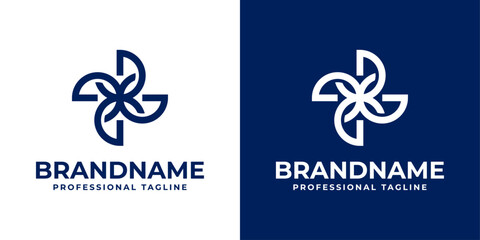 Letters G Propeller Logo, Perfect for Aviation and Aerospace Companies © Prayoga