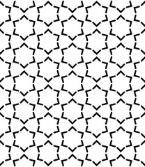 Obraz premium Black and white seamless abstract pattern. Background and backdrop. Grayscale ornamental design.