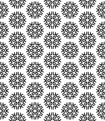 Black and white seamless abstract pattern. Background and backdrop. Grayscale ornamental design.