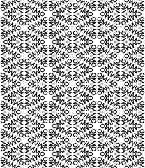 Black and white seamless abstract pattern. Background and backdrop. Grayscale ornamental design.