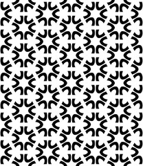 Black and white seamless abstract pattern. Background and backdrop. Grayscale ornamental design.
