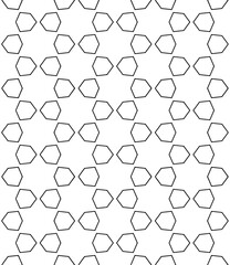 Fototapeta premium Black and white seamless abstract pattern. Background and backdrop. Grayscale ornamental design.