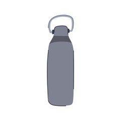 thermo stainless bottle cartoon. sport drink, flask aluminum, brand product thermo stainless bottle sign. isolated symbol vector illustration