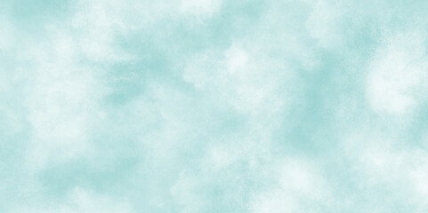 blue watercolor splash stroke of cloudy sky background, Pastel sky blue paper texture pattern background, soft cloudy sky blue watercolor background with soft tiny fogg or clouds.