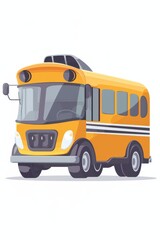 a school bus is shown on a white background