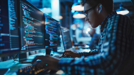A data engineer configuring data integration tools.