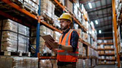 Manager streamlines logistics to improve supply chain efficiency.