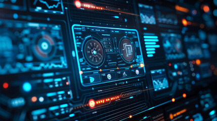 An AI-driven dashboard displaying real-time security alerts on a screen. technology AI