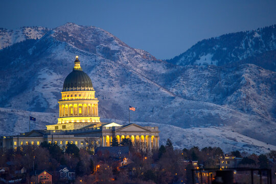 Salt Lake City, UT at dawn
