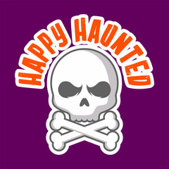 Fototapeta premium Cute halloween element sticker, illustration vector design. Vector eps 10