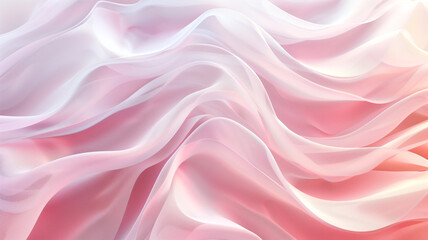 Gentle Waves of Soft Pink and White Representing Healing and Calm