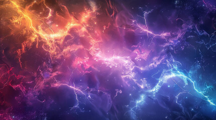 The effect of lightning and lighting, set of zippers, thunderstorm and lightning. Symbol of natural strength or magic, light and shine, abstract, electricity and explosion, vector illustration