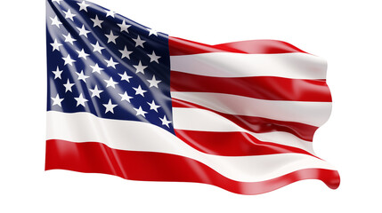 Obraz premium American flag transparent background.