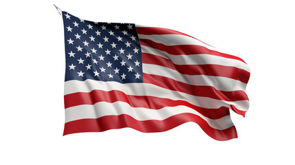 Obraz premium American flag transparent background.