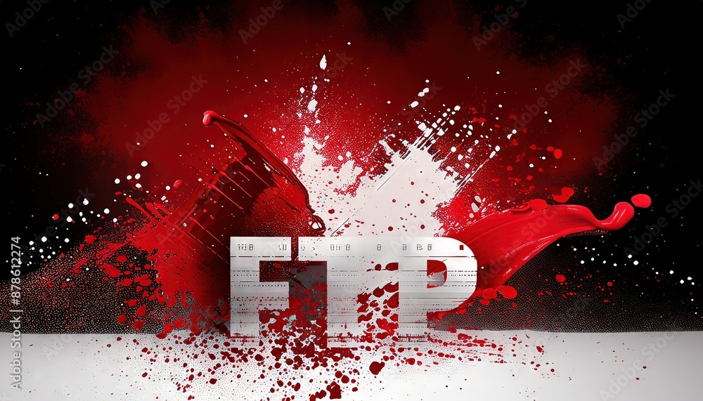 Poster ftp file transfer protocol concept art