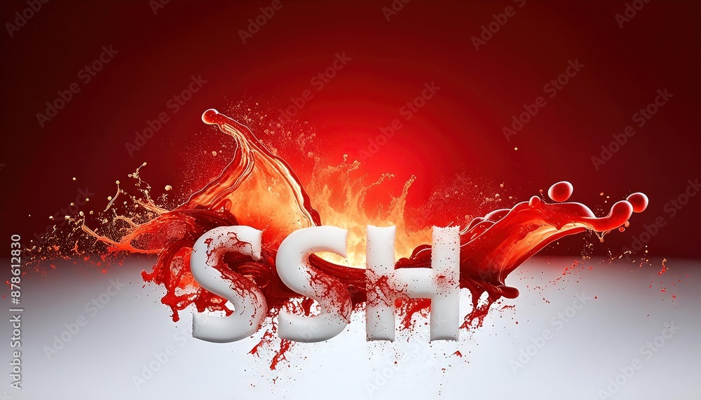 Poster ssh software splash interface design
