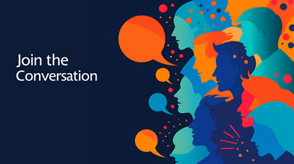 Fototapeta premium jpin the conversation