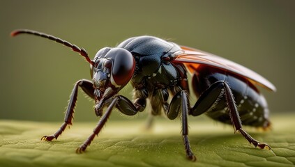 Naklejka premium insect macro photo