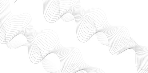 Abstract wave blend lines on transparent background. Design for banner, wallpaper, background and many more. Undulate Grey Wave Swirl, frequency sound wave, twisted curve lines with blend effect.