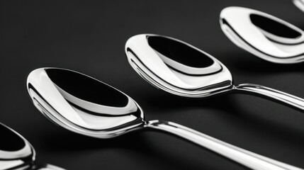 spoons and fork generated by AI wide