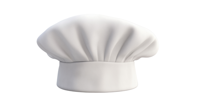 Chef hat transparent background.