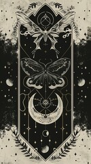 illustrations of tarot cards, the theme of isoterics and fortune telling Generative AI