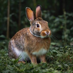 Fototapeta premium cute adorable forest rabbit