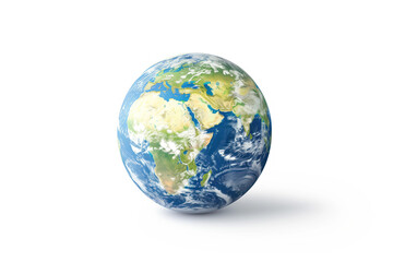 Earth globe isolated on white background