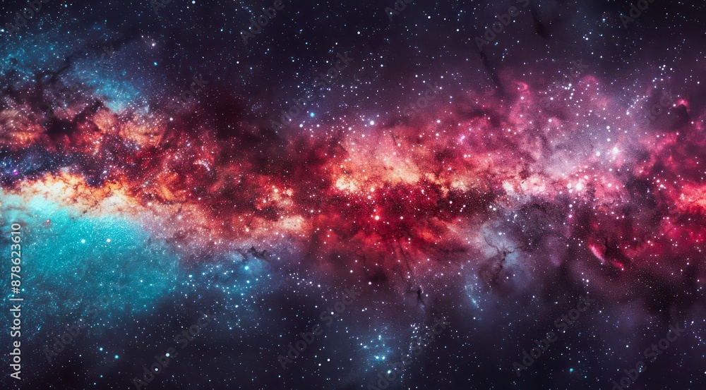 Canvas Prints abstract space background. galaxies, nebula and stars in space.