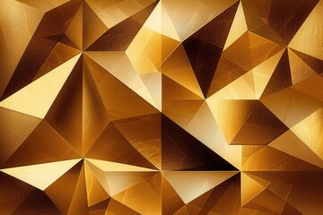 Obraz premium Abstract Golden Geometric Shapes