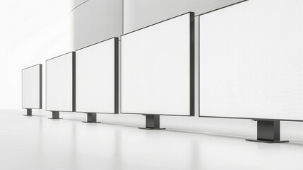 Blank Digital Signage Mockup in Modern Interior.