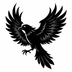 eagle with wings vector