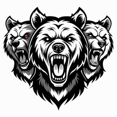 wolf head mascot vector