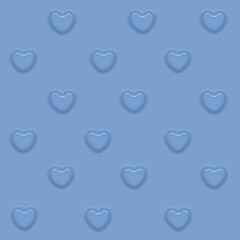 minimal 3d  heart shape seamless pattern . background  for  product display or your design . colorful . modern vintage background.