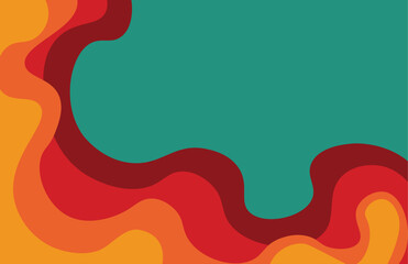 Abstract 1970's, 80s background design in futuristic retro style with colorful lines. Vector illustration. Retro concept.