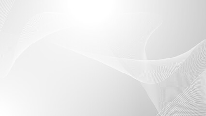 Abstract minimalist white background with line ornament. Wavy Line Ornament. Minimalist style wallpaper