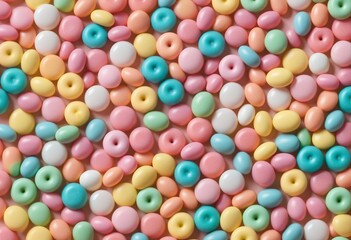 Fototapeta premium Whimsical Seamless Candy Pattern for Sweet Treat lovers