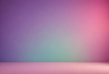 Fototapeta premium Studio background, Empty Room lilac ombre color wall and flooring. Studio display podium with blurry pink,violet and blue template.Vector banner Futuristic neon for product future cyberspace concept 