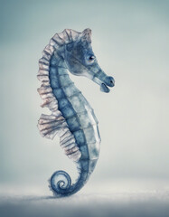 Fototapeta premium sea horse, isolated white background