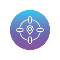 Current Location vector icon