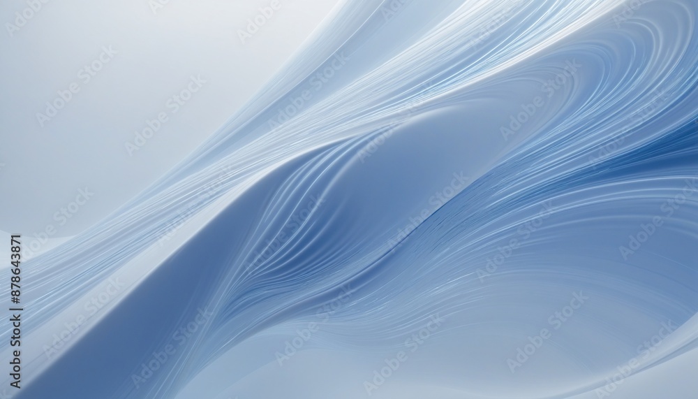 Aufkleber soft and elegant abstract design with gentle waves of colorful pastel gradient
