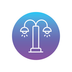 Street Light vector icon