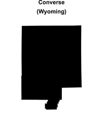 Converse County (Wyoming) blank outline map