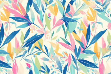 Seamless nature-themed background