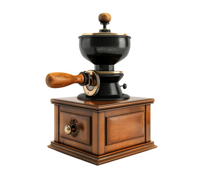 Coffee grinder isolated on transparent background