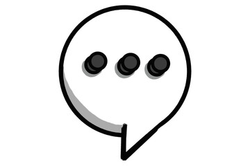 Chat or message Icon Button