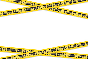 Vector set of danger lines and police tapes for restricted and danger zones. Crime Scene Do Not Cross. Vector illustration