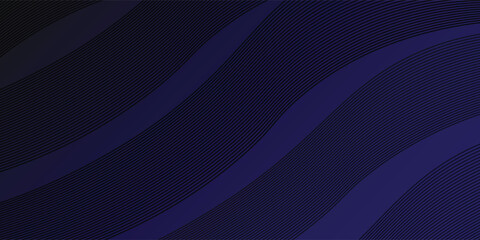 3D modern wave curve abstract presentation background. Luxury paper cut background. Abstract decoration, golden pattern, halftone gradients, 3d Vector illustration. Dark blue background