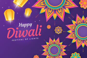 Gradient background for diwali festival