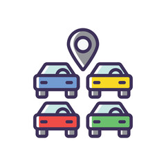 Parking vector icon